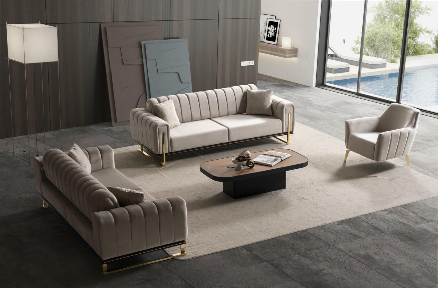 Londra Sofa 3 er Set
